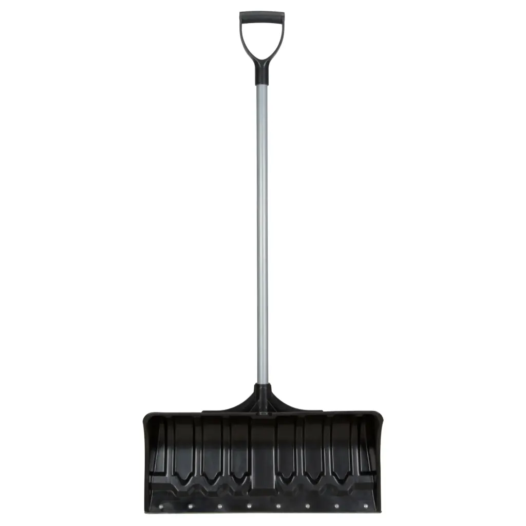 Snow Pusher, Polypropylene Blade, D-Grip Handle, 21-1/4" W