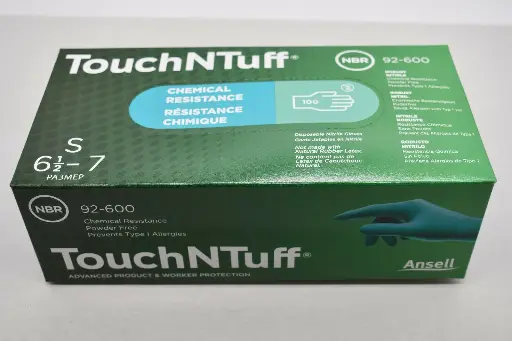 Ansell Touch N Tuff 92-600 S Disposable Powder-Free 5 Mil Nitrile Gloves 