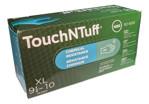 Ansell Touch N Tuff 92-600 XL Disposable Powder-Free 5 Mil Nitrile Gloves  