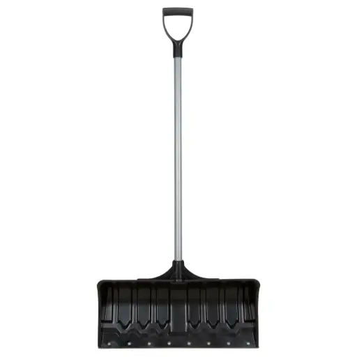 Snow Pusher, Polypropylene Blade, D-Grip Handle, 21-1/4" W